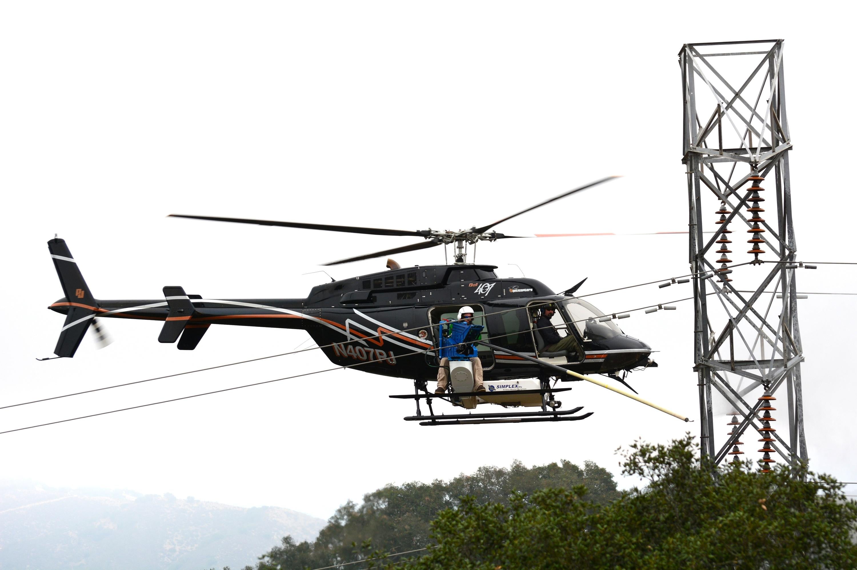 Aerial Cleaning For Bell 407