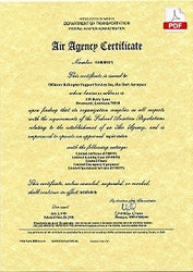 Air Agency Certificate PDF